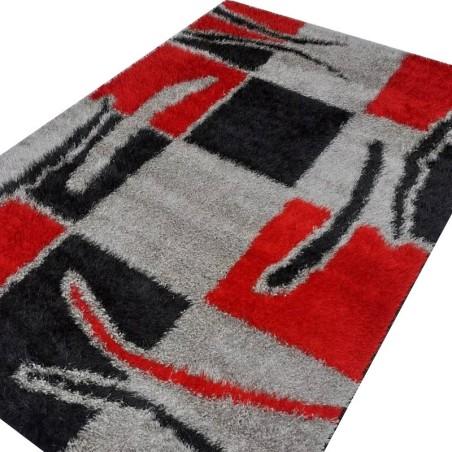 Tapis Design 0001 Rouge Noir 1m50 / 2m20