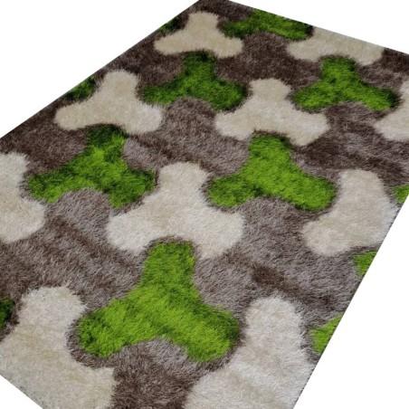 Tapis Design 0006 vert beige 2m/3m