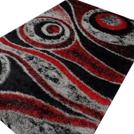Tapis Design 0002 Rouge Noir 1m20 / 1m70