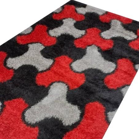 Tapis Design 0006 Rouge noir 2m / 3m